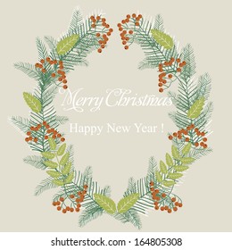 Merry Christmas and Happy New Year Card