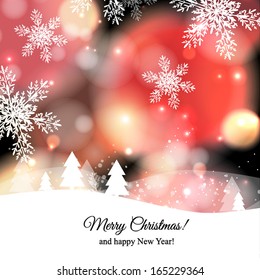 Merry Christmas and Happy New Year Card