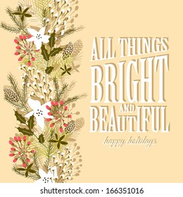 Merry Christmas and Happy New Year Card