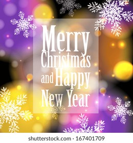 Merry Christmas and Happy New Year Card