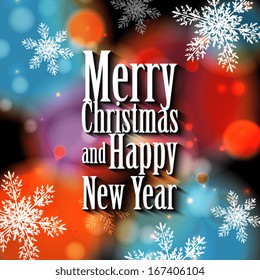 Merry Christmas and Happy New Year Card