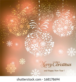 Merry Christmas and Happy New Year Card
