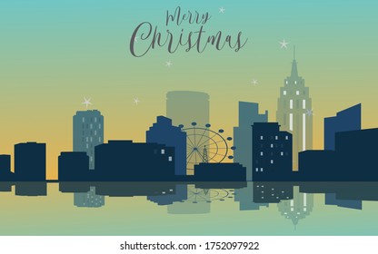 Merry christmas and happy new year vector