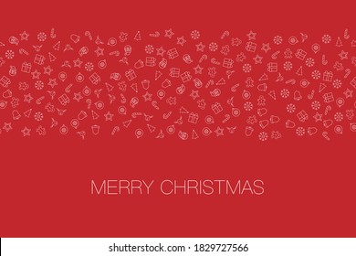 Merry Christmas and Happy New Year ornament background