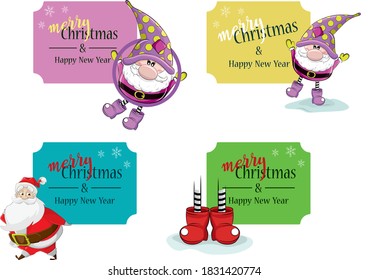 Merry Christmas and happy new year 2021 greeting card.