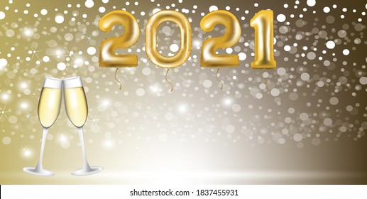 Merry Christmas and Happy New year card. vector illustration