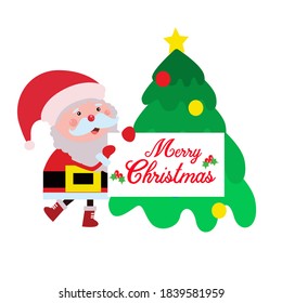 Merry Christmas and Happy New Year Celebration Vector Template Design Illustration