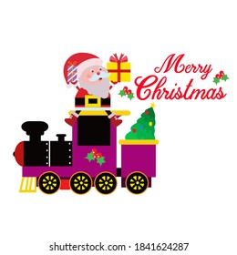 Merry Christmas and Happy New Year Celebration Vector Template Design Illustration