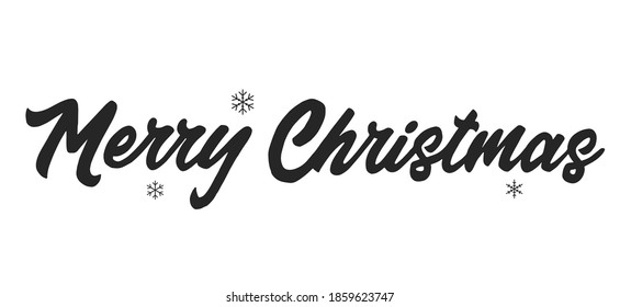 Merry Christmas and Happy new year Lettering Design. Vector illustration.