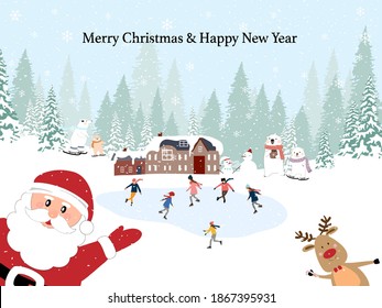 Merry Christmas On Ice 2022 Merry Christmas Happy New Year 2022 Stock Vector (Royalty Free) 1867395931  | Shutterstock