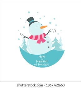 Merry christmas and happy new year vector template design illustration