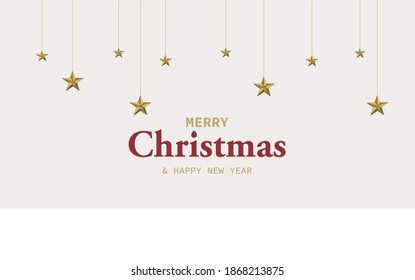 merry Christmas and happy new year with star