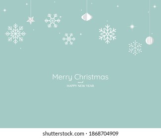 Merry Christmas and Happy New Year background for Greeting cards vector text Lettering Vector illustration.
