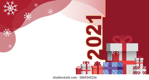 Merry Christmas and Happy New Year. background with gift wrapping. Greeting card, holiday poster, web poster.
