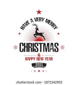 Merry christmas and happy new year. Design pattern for vintage badge, label, logo, emblem, greeting card, banner, flyer. Christmas calligraphic design elements and page decoration. Vector illustration