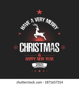Merry christmas and happy new year. Design pattern for vintage badge, label, logo, emblem, greeting card, banner, flyer. Christmas calligraphic design elements and page decoration. Vector illustration