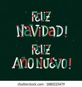 Merry Christmas and Happy New Year in Spanish