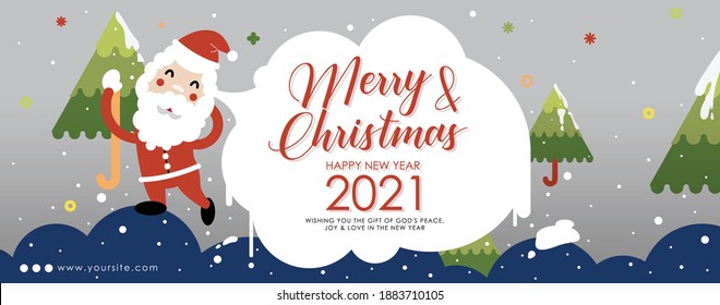 MERRY CHRISTMAS HAPPY NEW YEAR 2021 SANTA CLAUS