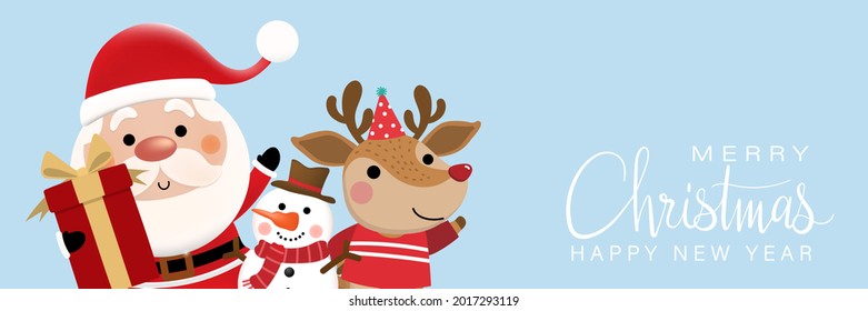 Merry Christmas And Happy New Year 2022 Santa Y Renos Christmas Nose Images, Stock Photos & Vectors | Shutterstock