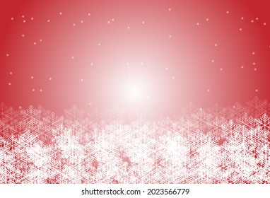 Merry Christmas and Happy New Year. Snowflake on Red Background with Copy Space.Xmas Design for wallpaper,backdrop,web page,Banner, Card,poster.vector illustration