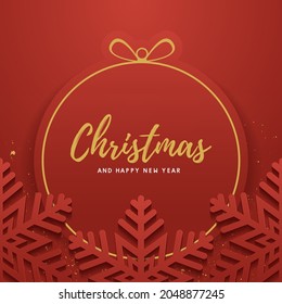 merry christmas and happy new year background. banner design. vector illustration