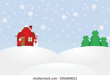 Merry Christmas and Happy new year card. vector