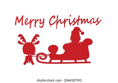 Merry Christmas and Happy new year card. vector