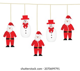 Merry Christmas and Happy new year card. vector