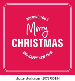Merry Christmas and Happy New Year Season Greetings EPS10 vector illustration for web, email, cards, posters, t-shirts and other print materials.