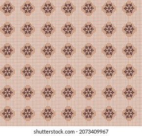 Merry Christmas And Happy new Year. Simple s pastel nowflackes. Vector Seamless pattern for gift paper and fabric