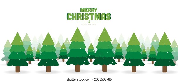 Merry Christmas and Happy New Year banner, posters, cards, headers, website.