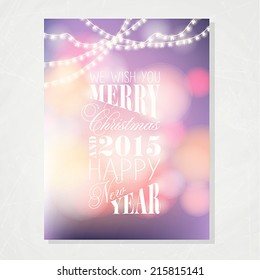 Merry Christmas and Happy New Year Card