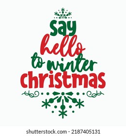 Merry Christmas. Happy New Year,   Vector logo, emblems, text design. Usable for banners, greeting cards, gifts etc.
