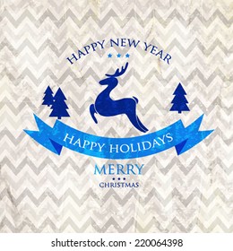 Merry Christmas and Happy New Year Card