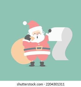 merry christmas and happy new year with cute santa claus and snowman in the winter season, flat vector illustration cartoon character costume design