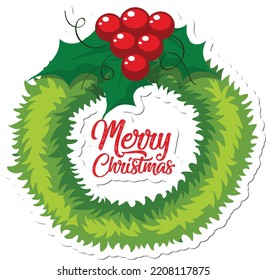 Merry Christmas and happy new year greeting cards. For Christmas cards, banners, tags, and labels. Vector illustration, Christmas design element.