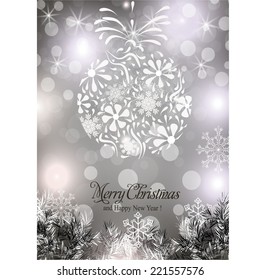 Merry Christmas and Happy New Year Card