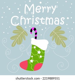 Merry Christmas and Happy New Year typography vector design for greeting cards and poster.