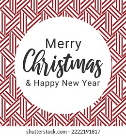 Merry christmas and happy new year elegant design
