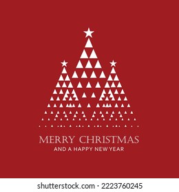 Merry Christmas and Happy New Year. Xmas present, Xmas Background design, 2023 design. Creative concept of Christmas, 2023, greeting cards, posters, holiday covers.  Christmas decor 2023 Happy New Yea