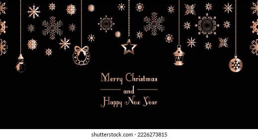 Merry Christmas and Happy New Year background design. Abstract art wallpaper, headers, posters, cards, website, Vector Illustration.