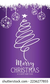 merry christmas   happy new year   gradient background greeting poster  