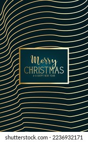 merry christmas and happy new year , gradient background greeting poster .