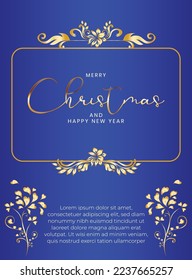 merry christmas and happy new year , background greeting poster .