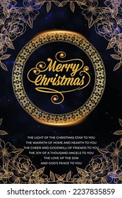 merry christmas and happy new year , background greeting poster .