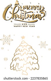 merry christmas and happy new year , background greeting poster .