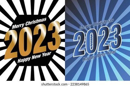 merry Christmas  happy new year 2023 custom text gradient style