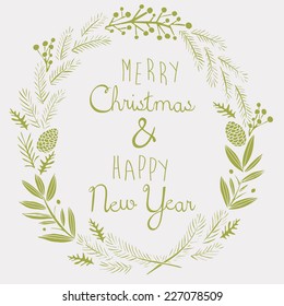 Merry Christmas & Happy New Year Card