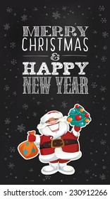 Merry Christmas and Happy New Year card
