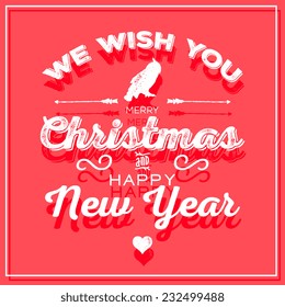 Merry Christmas and Happy New Year Card